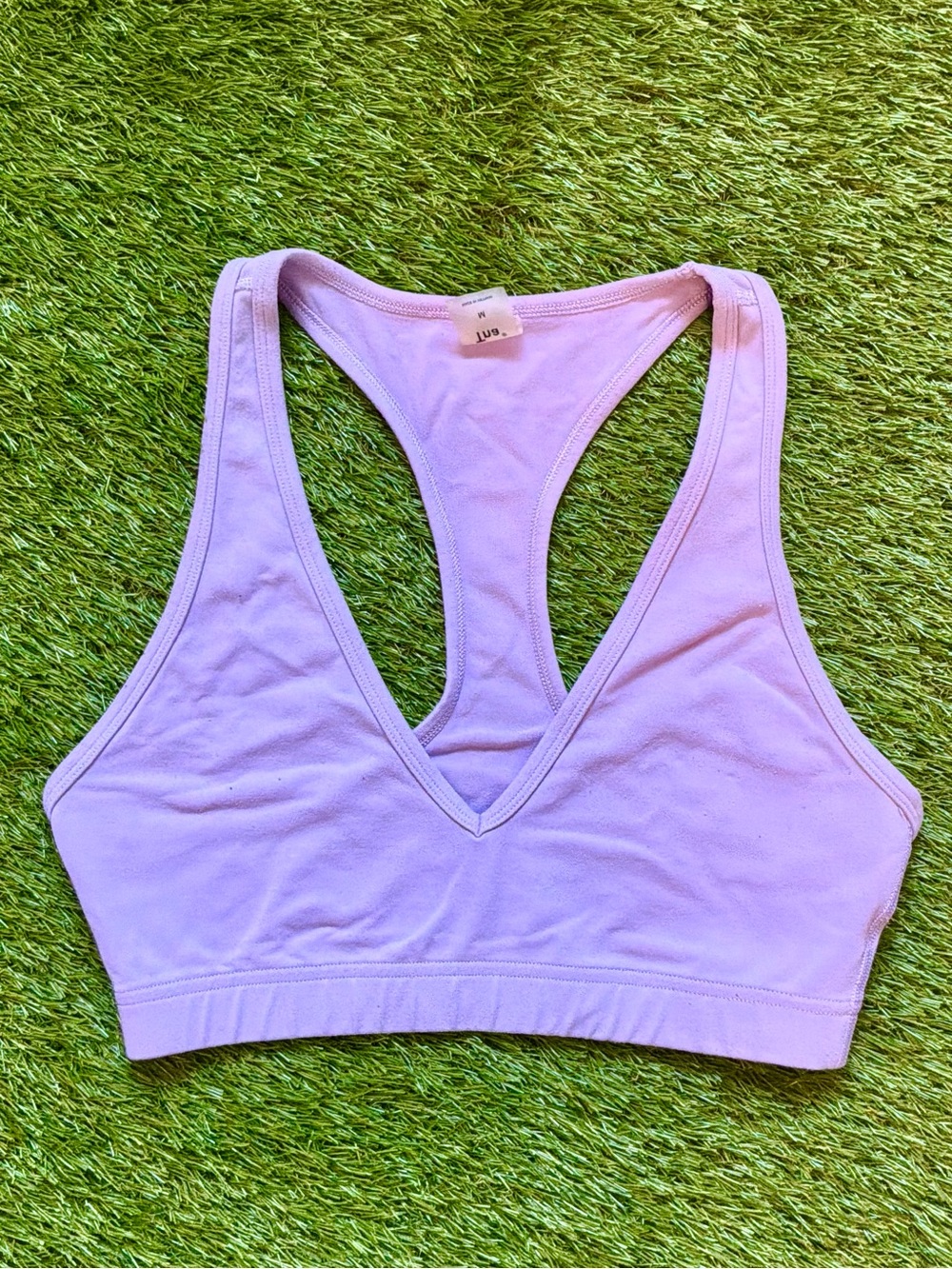 TNA Aritzia Lavender Racerback Sports Bra Medium